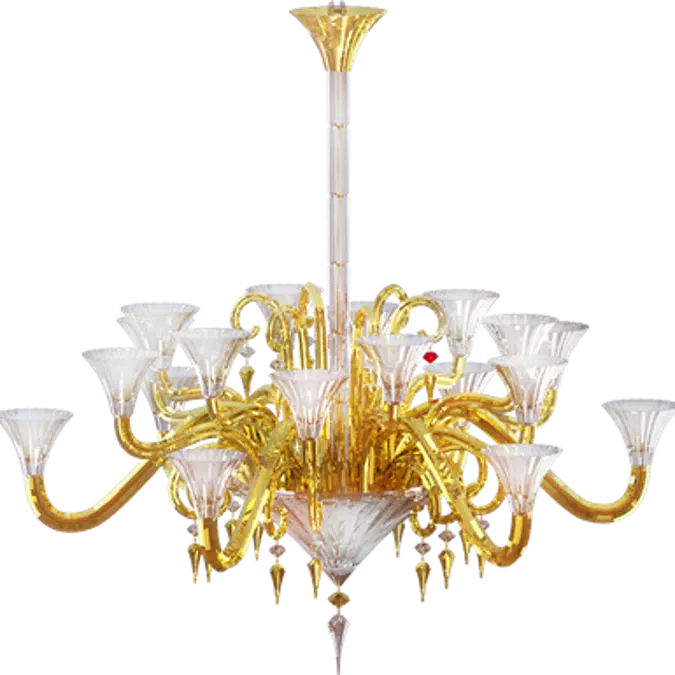 Mille Nuits Gold Mille Nuits 18L Gold Chandelier