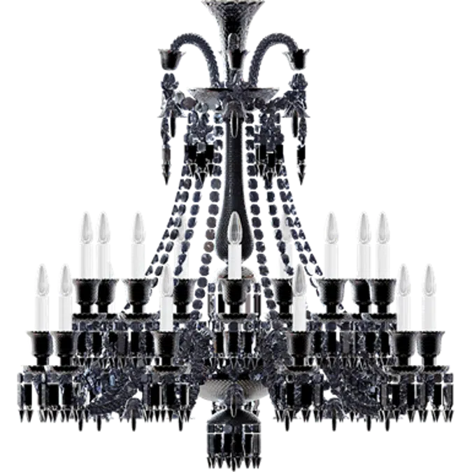 Zénith Noir Chandelier 18L