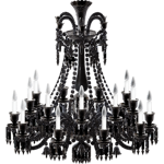 zénith noir chandelier 18l