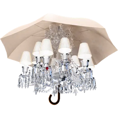 Marie Coquine Chandelier 12L White lampshade图像