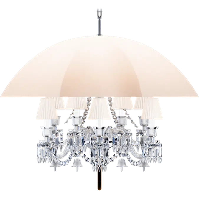 Marie Coquine Chandelier 12L White lampshade