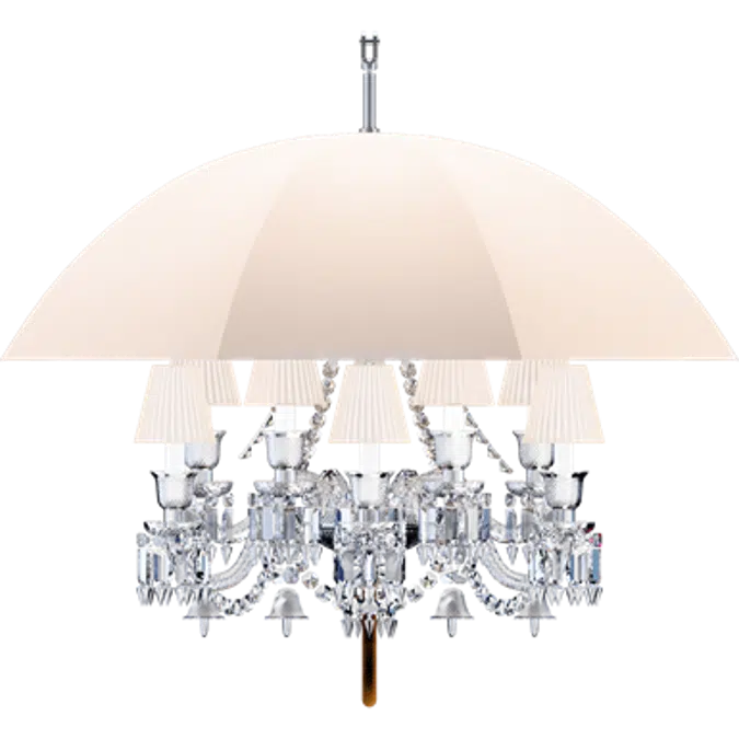 Marie Coquine Chandelier 12L White lampshade