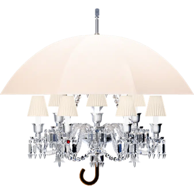Marie Coquine Chandelier 12L White lampshade