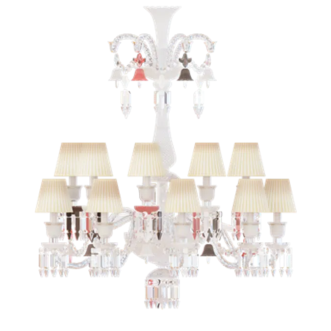 Zénith Flou Chandelier Ceiling 18L