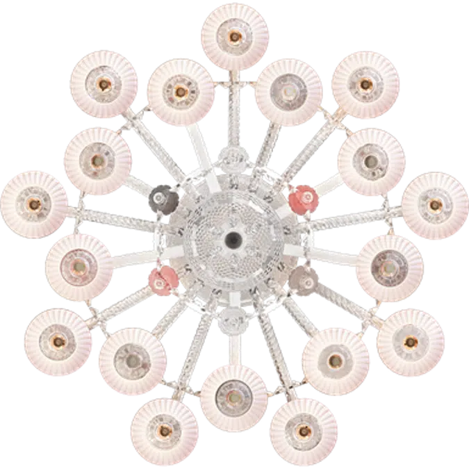 Zénith Flou Chandelier Ceiling 18L