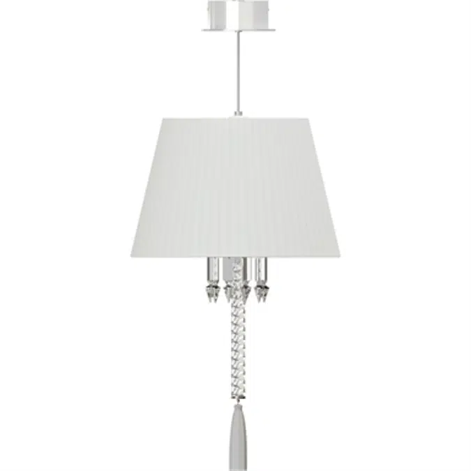 Torch Ceiling Unit White lampshade