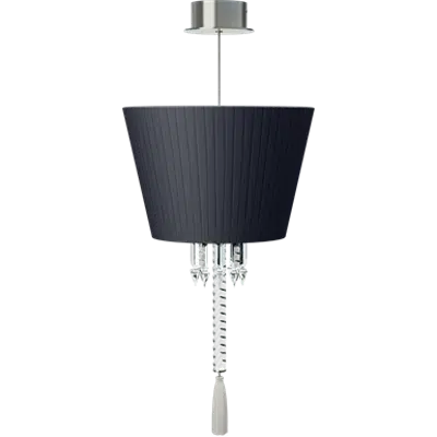 imagem para Torch Ceiling Lamp Black lampshade