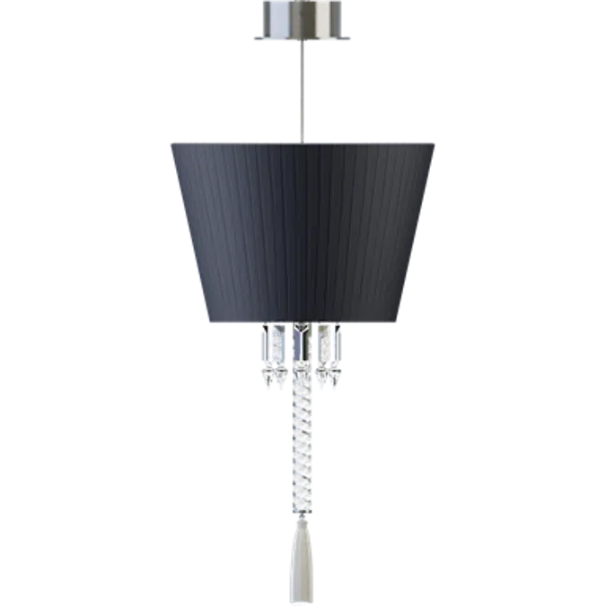 Torch Ceiling Lamp Black lampshade