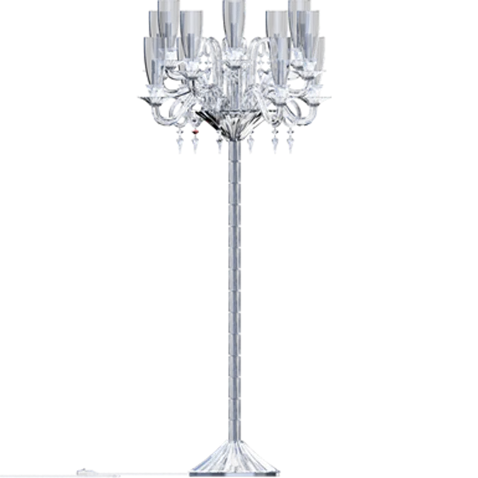 Mille Nuits 12L Floor Candelabra Hurricane shade holders