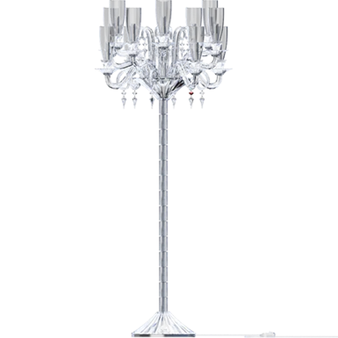 Mille Nuits 12L Floor Candelabra Hurricane shade holders