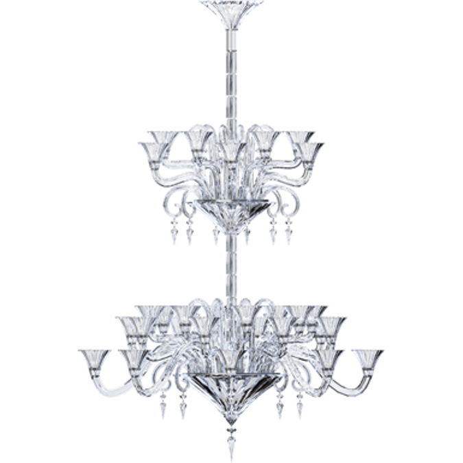 Mille Nuits Chandelier 24L Hurricane shade holders