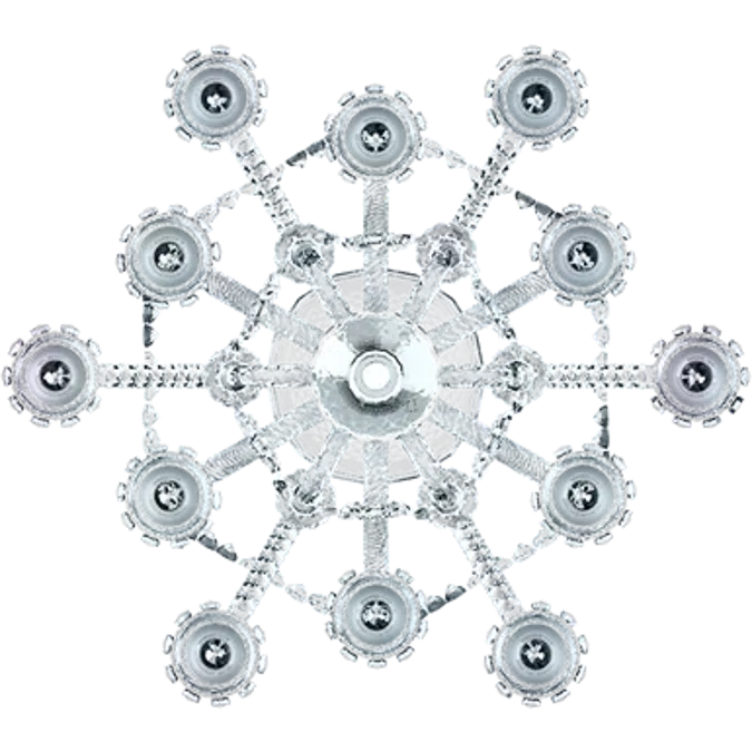 Zenith Chandelier 12L long