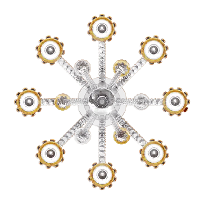 Zenith Charleston Chandelier 8L