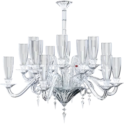 Mille Nuits Chandelier 18L Hurricane shade holders图像