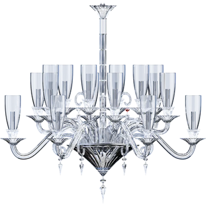 Mille Nuits Chandelier 18L Hurricane shade holders