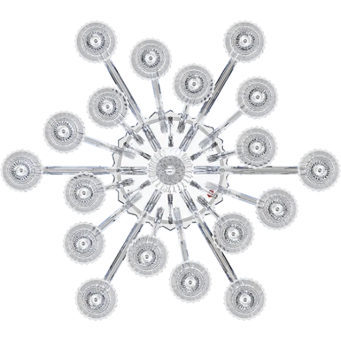 Mille Nuits Chandelier 18L Hurricane shade holders