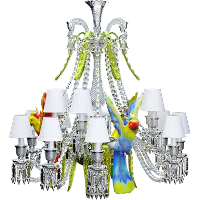 Zenith sur la Lagune Chandelier with parrots 15L图像