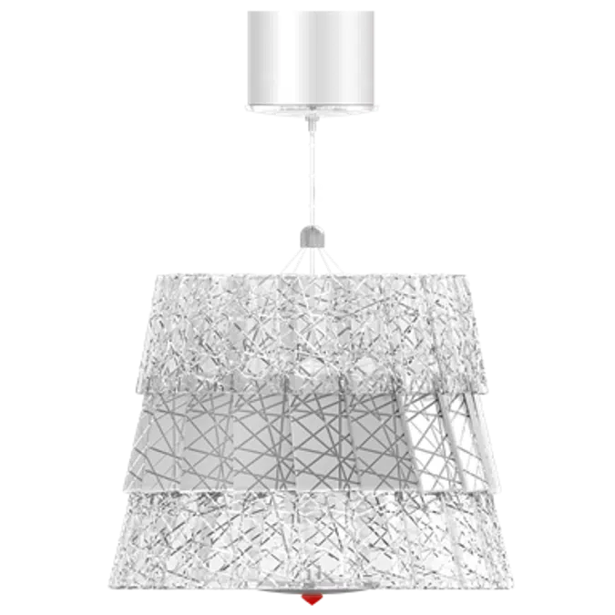 Tuile De Cristal Ceiling Small size Frozen Silver