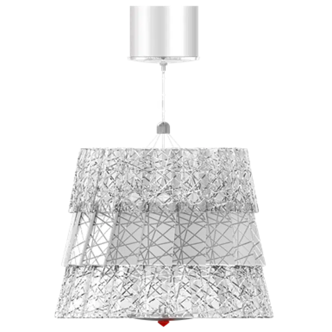 Tuile De Cristal Ceiling Small size Frozen Silver