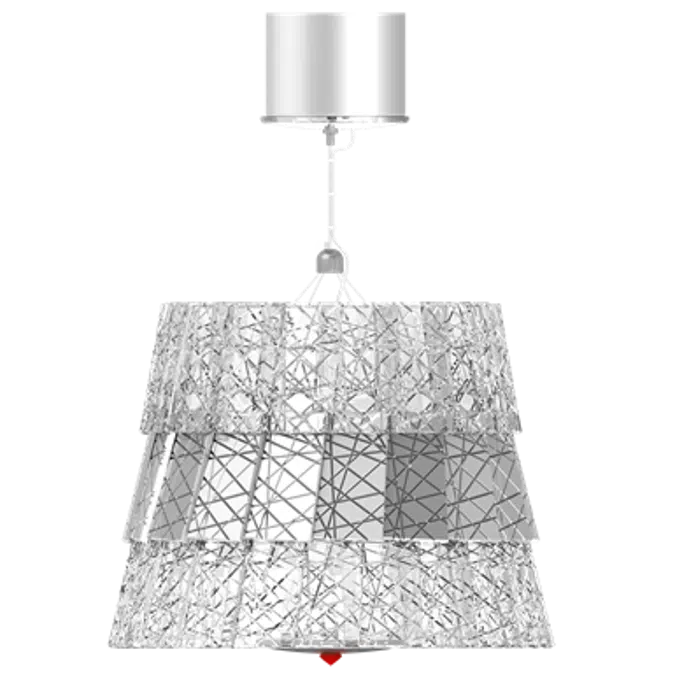 Tuile De Cristal Ceiling Small size Frozen Silver