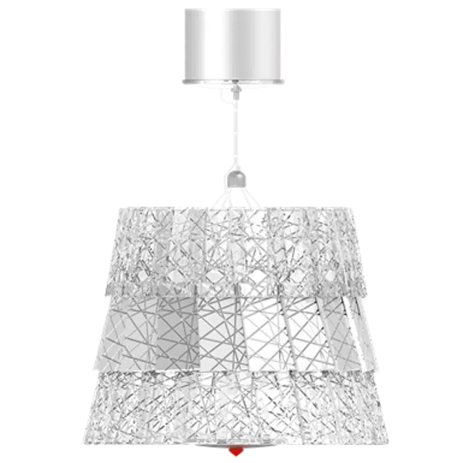 Tuile De Cristal Ceiling Small size Frozen Silver