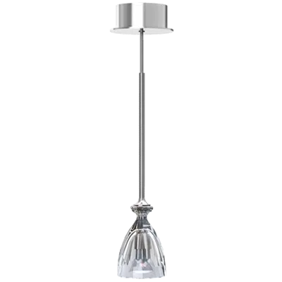 billede til HIC Ceiling Lamp Clear Crystal and Silver Coating