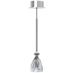 hic ceiling lamp clear crystal and silver coating