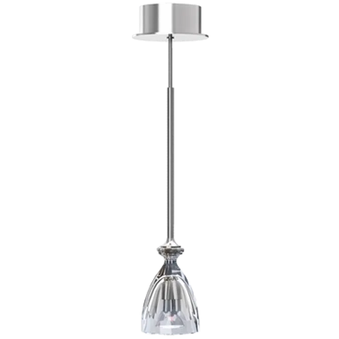 HIC Ceiling Lamp Clear Crystal and Silver Coating