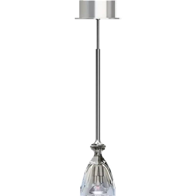 HIC Ceiling Lamp Clear Crystal and Silver Coating