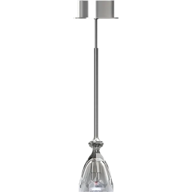 HIC Ceiling Lamp Clear Crystal and Silver Coating