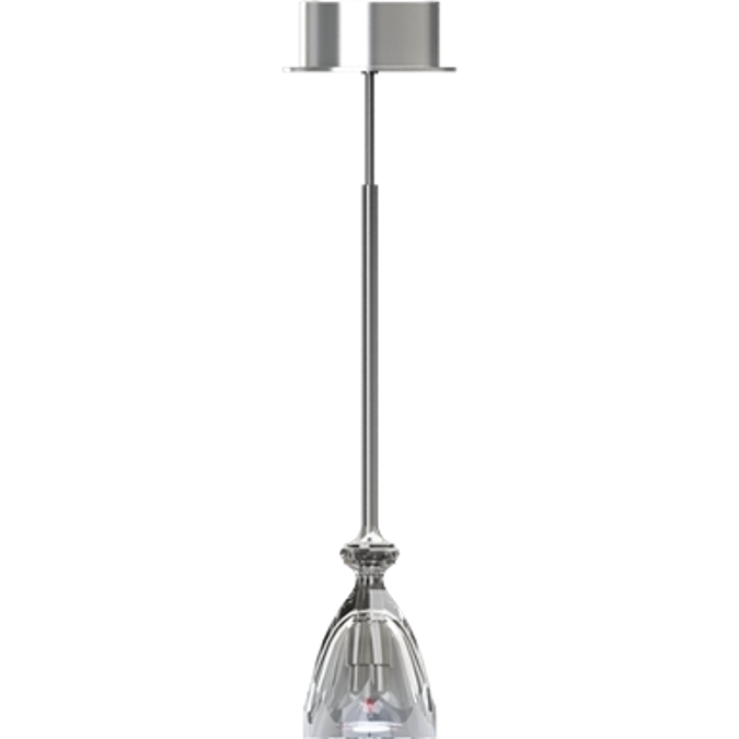 BIM objects - Free download! HIC Ceiling Lamp Clear Crystal and Silver ...