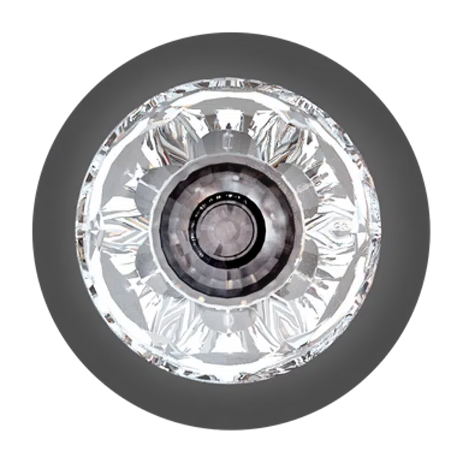 HIC Ceiling Lamp Clear Crystal and Silver Coating