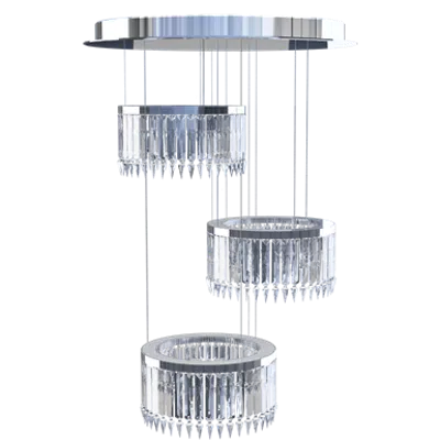 Image for Lady Crinoline chandelier Classic 3 modules