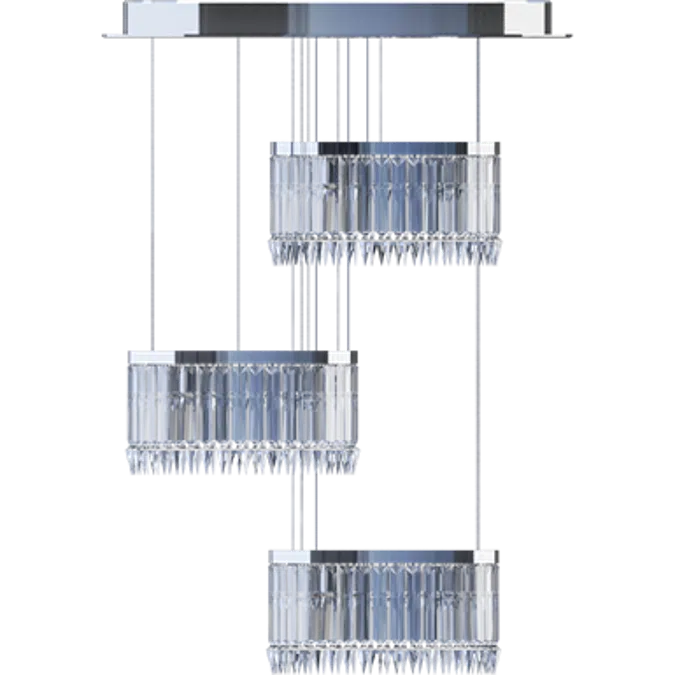 Lady Crinoline chandelier Classic 3 modules