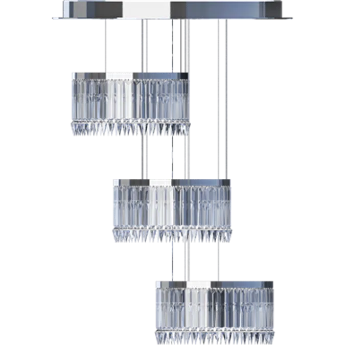 Lady Crinoline chandelier Classic 3 modules