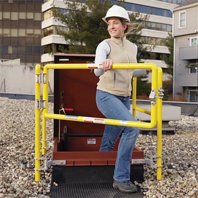 Roof Hatch - Fall Protection Railing System