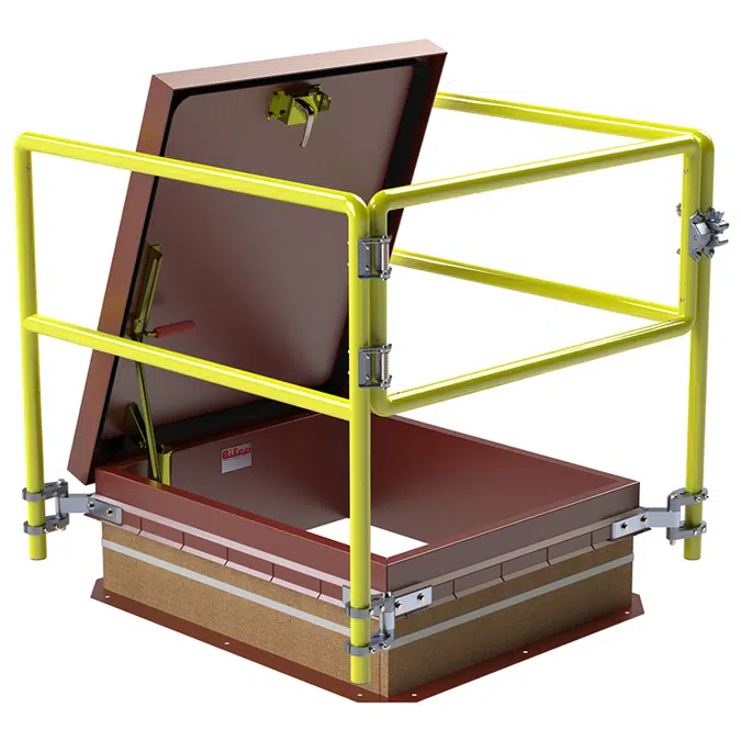 Roof Hatch - Fall Protection Railing System