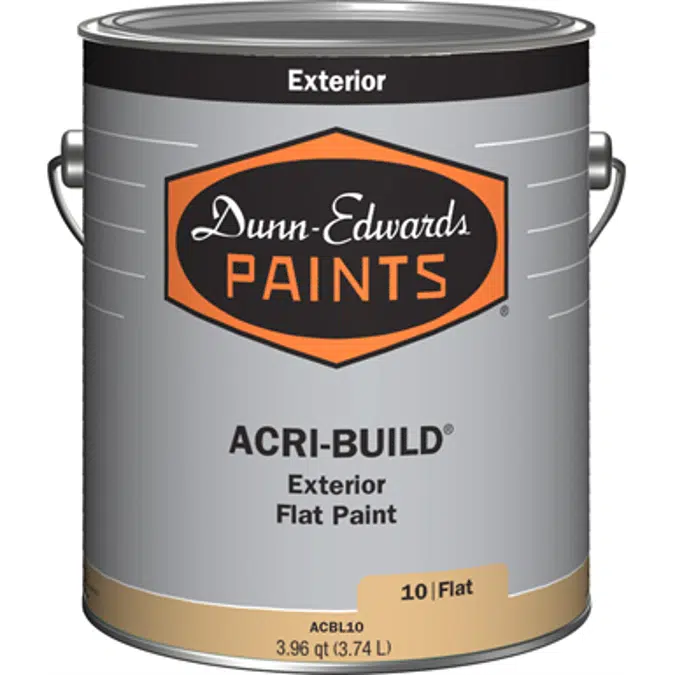 ACRI-BUILD® Exterior, ultra-low VOC, 100% acrylic flat paint