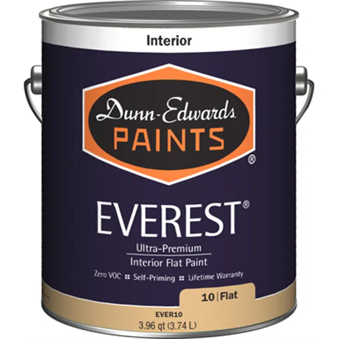 EVEREST® Interior Paint, Ultra-Premium, Low Odor, Zero VOC, Self-Priming, 100% Acrylic