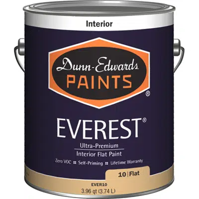 Image for EVEREST® Interior Paint, Ultra-Premium, Low Odor, Zero VOC, Self-Priming, 100% Acrylic