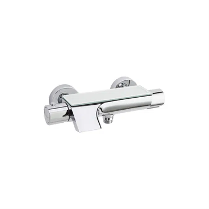 Urban Chic Thermostatic Bath & Shower Exit Waterfall With Safety Glass 213901 S