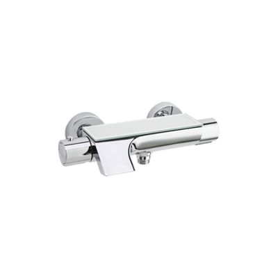 Image for Urban Chic Thermostatic Bath & Shower Exit Waterfall With Safety Glass 213901 S