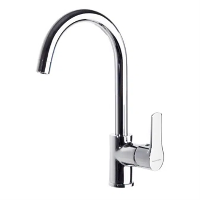 Titanium Sink Mixer With Swivel Swan Neck Spout 1836