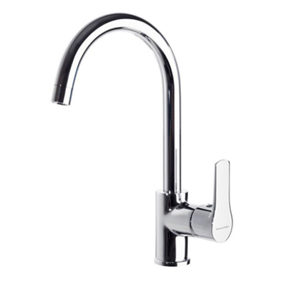 Image for Titanium Sink Mixer With Swivel Swan Neck Spout 1836