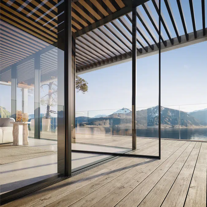 Keller minimal windows® pivot door