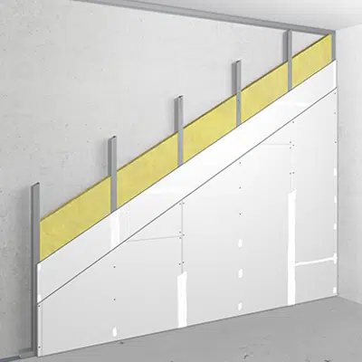 Image for V-CW50/75; NPD; Austria; Lining, single metal stud frame, double-layer cladding