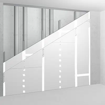 Image for SW75/105; EI60; Austria; Shaft wall, single metal stud frame, double-layer cladding