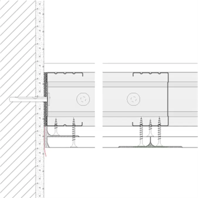 SW75/105; EI60; Austria; Shaft wall, single metal stud frame, double-layer cladding