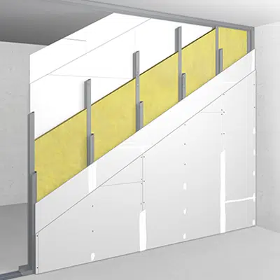Image for W50+50/155; NPD; Austria; double metal stud frame, double-layer cladding
