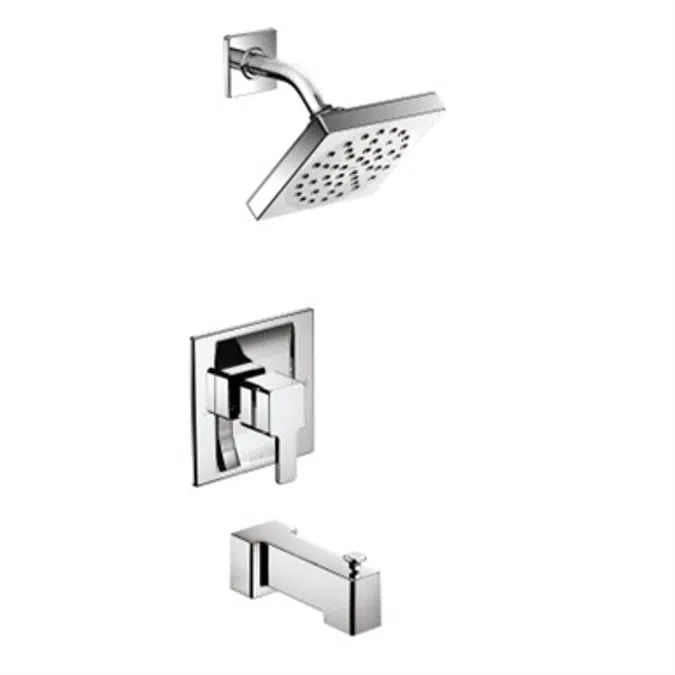 90 Degree Chrome Posi-Temp® Tub/Shower - TS2713